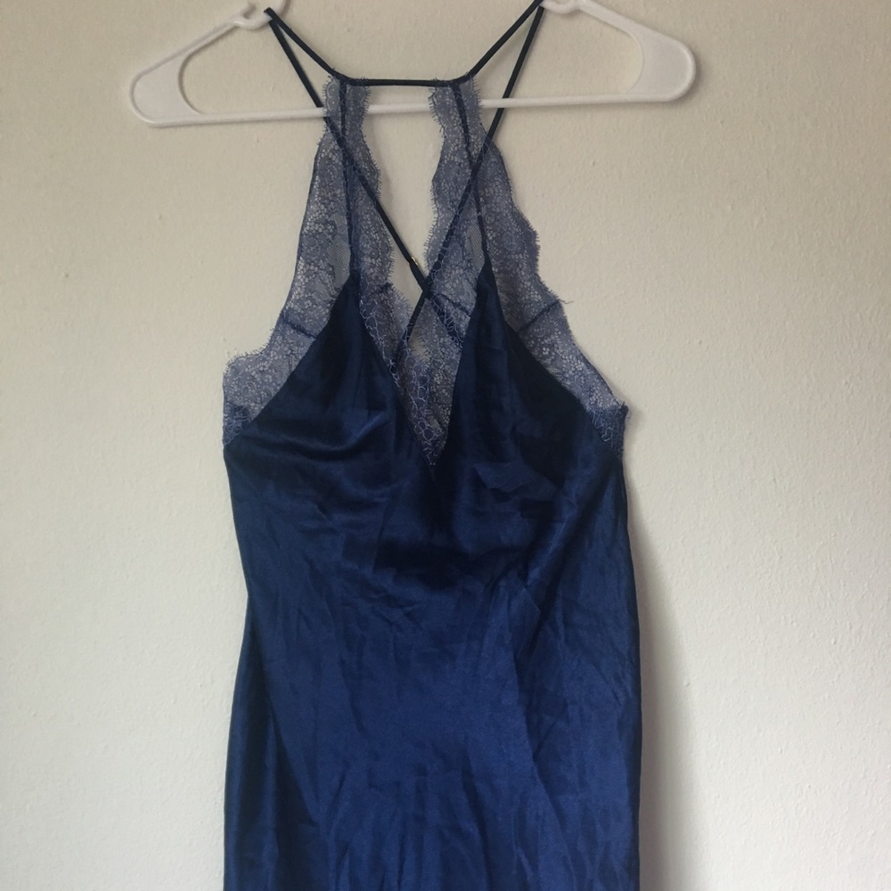 Victoria’s Secret deep blue slip